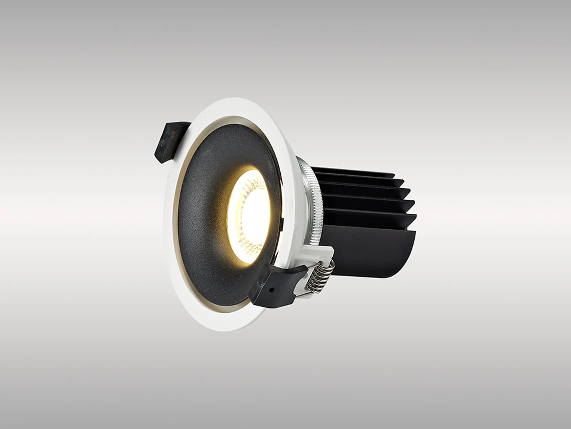 Bolor 12 Tridonic Powered 12W 4000K 1200lm 12° CRI>90 LED Engine White/Black Fixed Recessed Spotlight, IP20 DM202105  Dlux Bolor 12